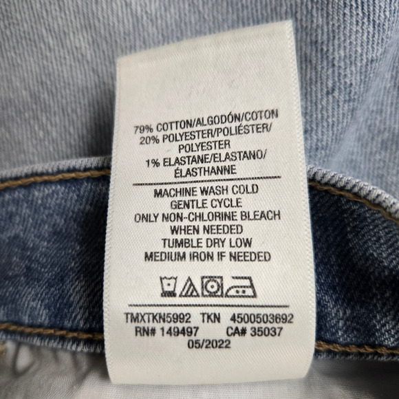 Joe's Jeans Light Wash Distressed Tomboy Slim Ankle Crop Straight Jeans Size 31 - Picture 10 of 13